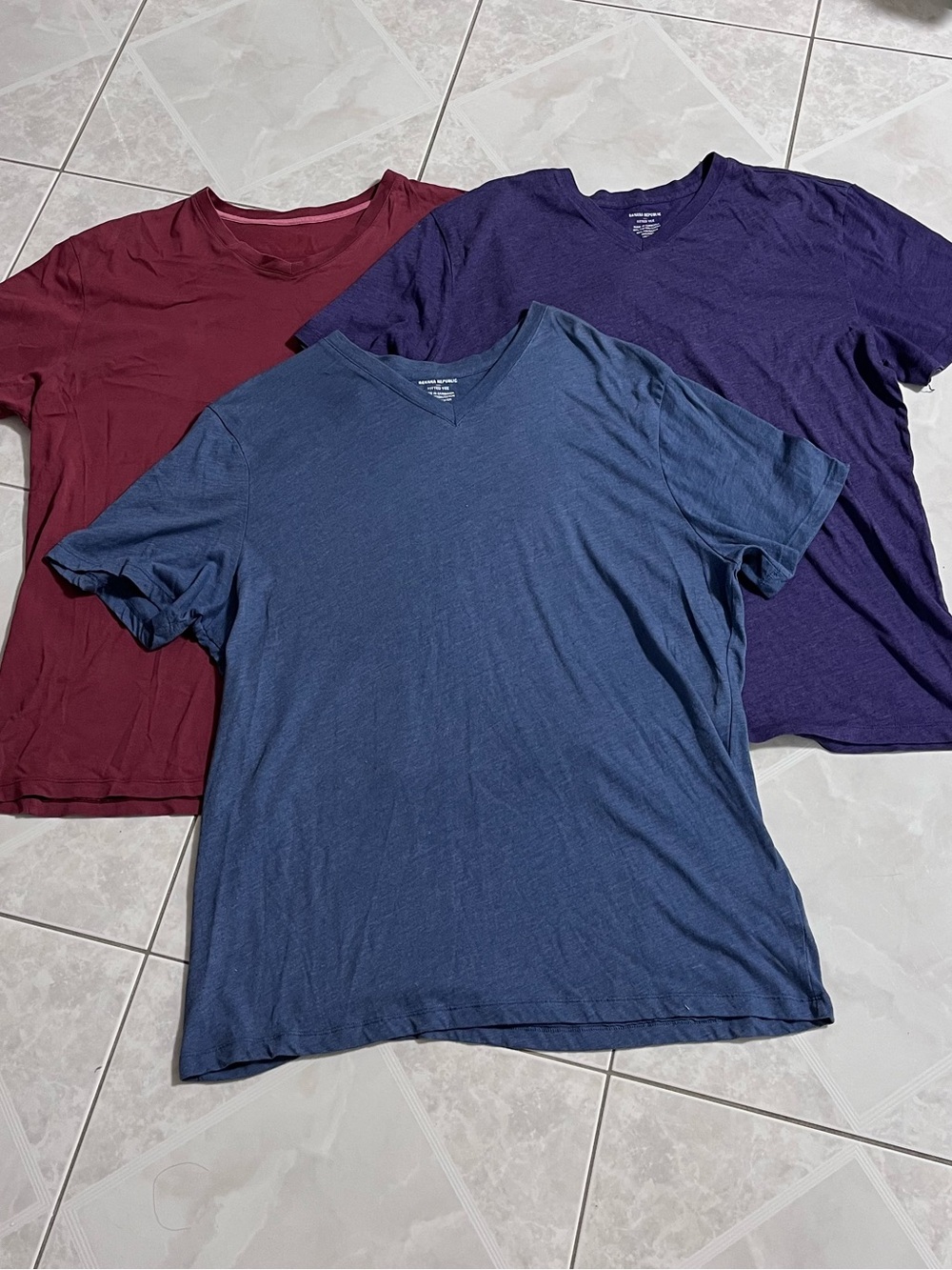 Banana Republic V-Neck T-Shirts Bundle